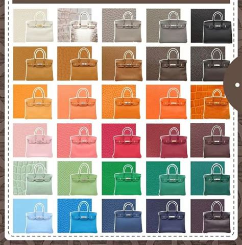 birkin hermes colori|hermes colour chart.